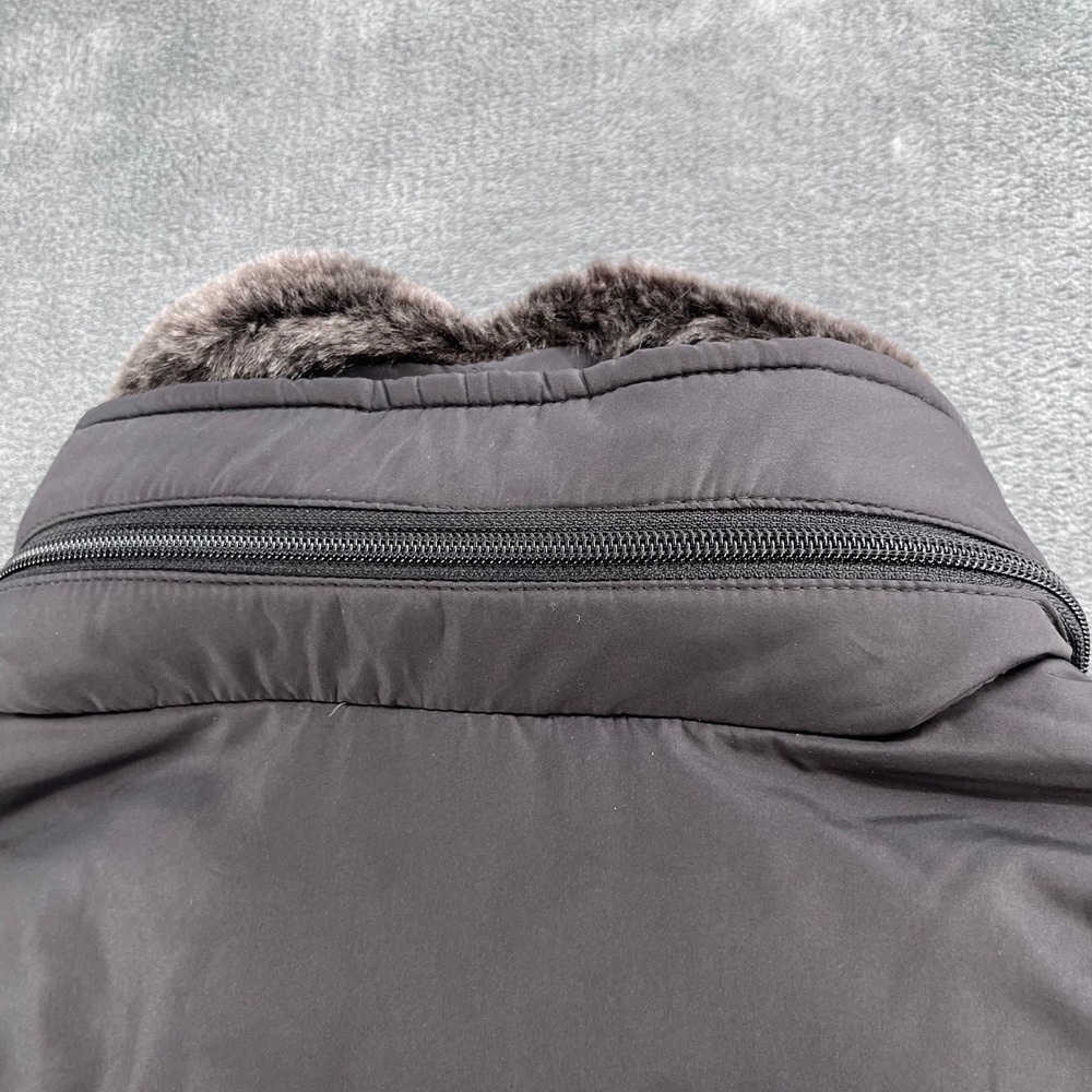 Marc New York Andrew Marc Mens XL Black Puffer Jacket Fur Collar Hooded Coat - Picture 7 of 12